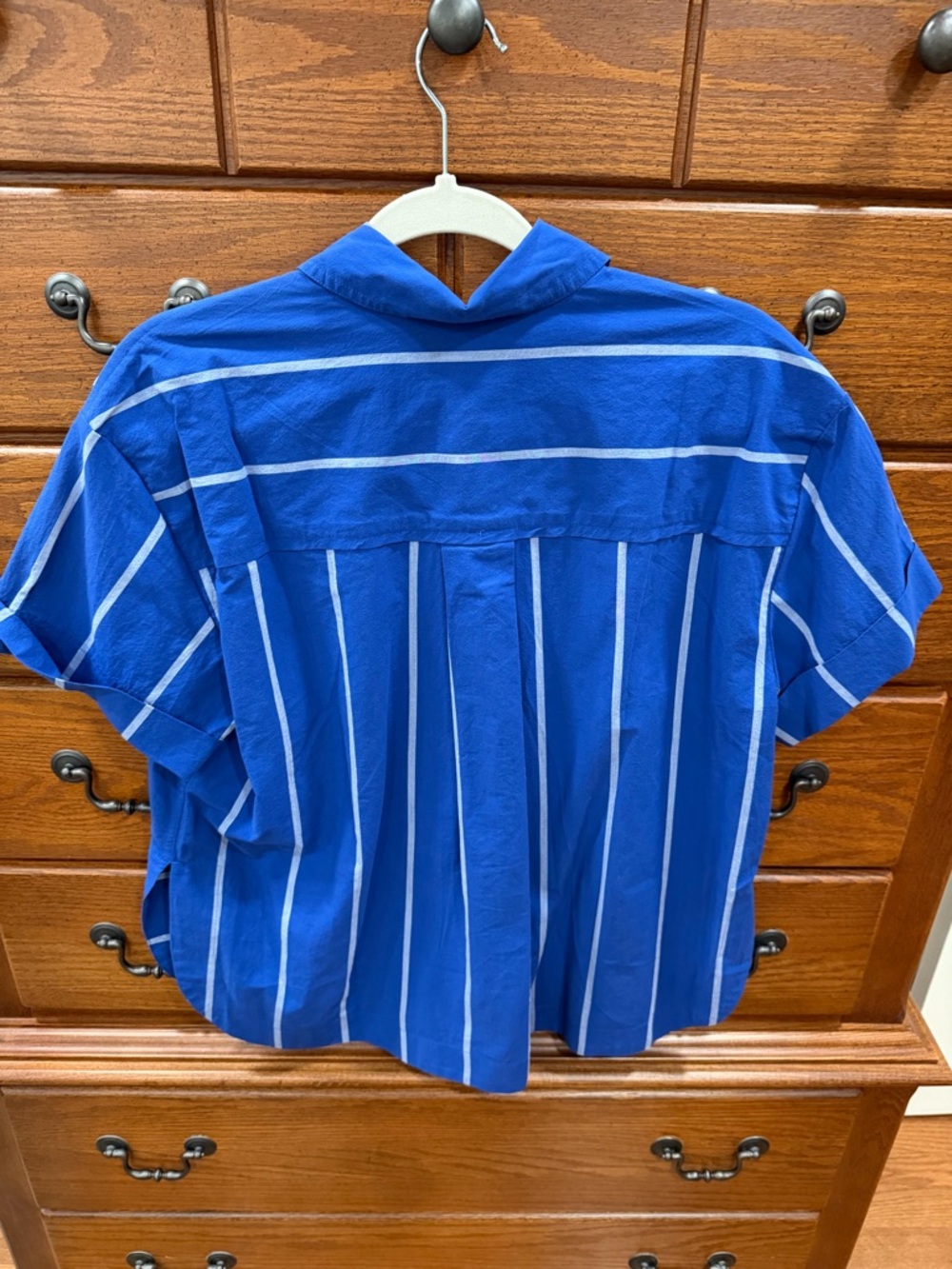 BNWT Madewell blue w/white stripes top, small - Picture 4 of 4